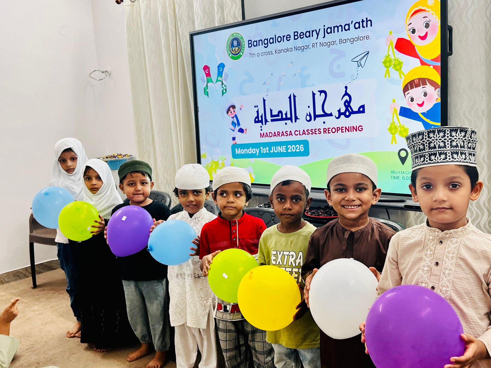 Junior Students with Balloons